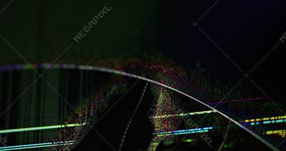 Electronic glitch distortion background artifacts