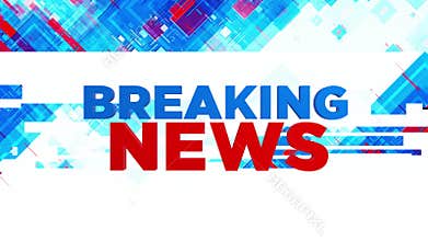 BREAKING News Transition Alpha channel