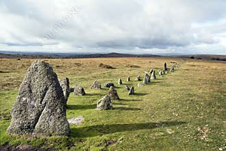 Dartmoor Merrivale Stone Row