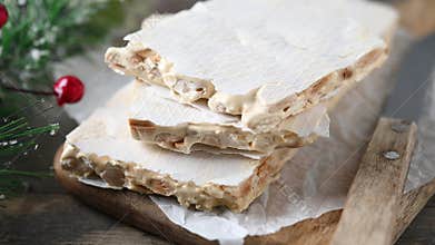 Delicious almond nougat