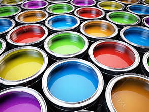 Paint cans color palette