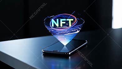 AI NFT shown on smartphone screen