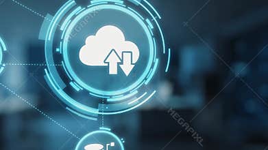 Data backup cloud system network connection concept Gist