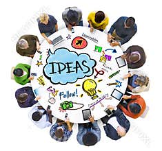 People Social Networking an Ideas Concepts