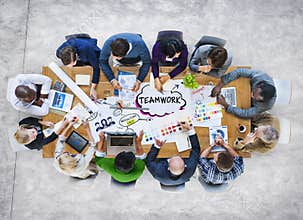 Group of Diverse Multiethnic Business People Teamwork