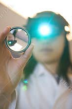 Eye Doctor examing your eyes