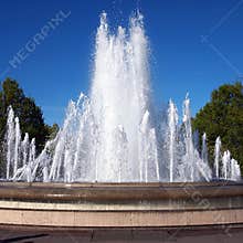Fountains in front of Amalienborg Palace