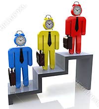 Time professional growth, career ladder concept