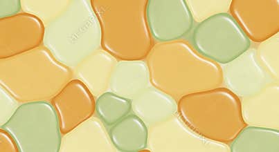 Abstract Organic Shapes Pattern in Warm Earthy Tones