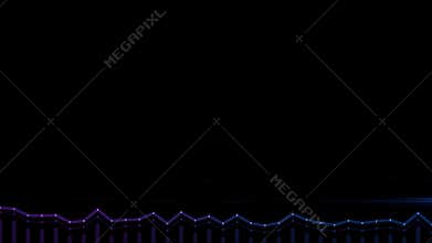 HD Animated audio spectrum waveform