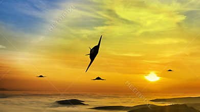 Stealth F-117 Nighthawk air attack