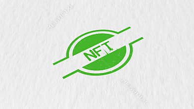 NFT Green Color Stamp