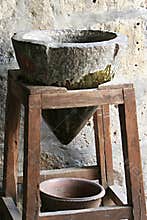 Stone water gravity water filter, Arequipa, Peru