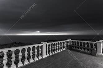Fence on the sea