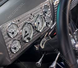 Vintage cars dashboard