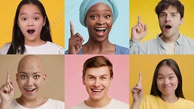 Diverse emotions expressed through captivating portraits of various individuals