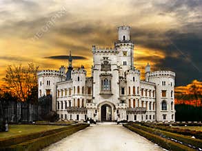 Castle Hluboka Landmark Fairytale Attraction
