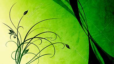 Flourish background with logo space