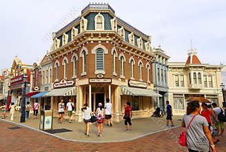 Main street buildings disneyland, hong kong