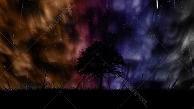 Aurora borealis background