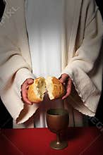 Jesus Breaking Bread