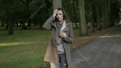 Sad and crying woman