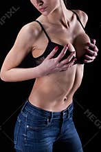 Pretty hot girl with big breast