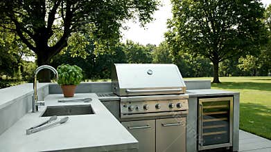 Outdoor Modern Kitchen Grill