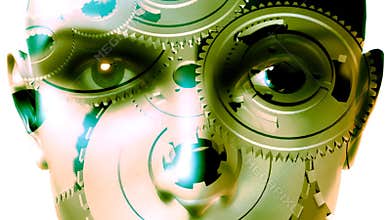 Eyes & Face - Gears Turning (Blinking)