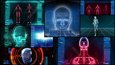 Bionic 3D Medical Science Montage (HD Loop)