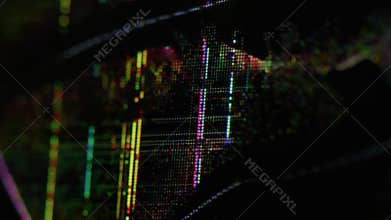 Electronic glitch distorted texture artifact noise