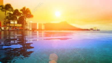 Tropical Beach Resort Paradise