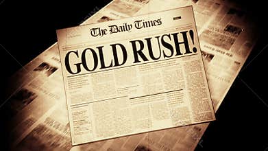 Gold Rush! - Newspaper Headline (Intro + Loops)