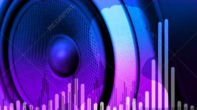 Thumping Bass Audio Speaker (Loop)