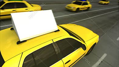 Taxi Advertising Message Board (Loop)