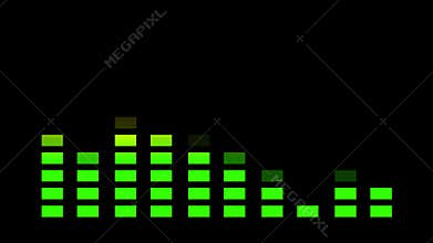 Animation, equalizer display bar, 4K