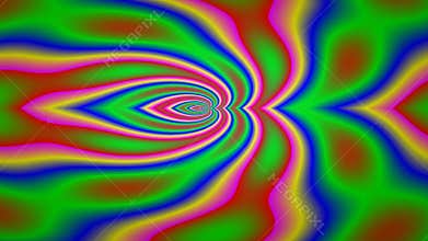 Abstract Psychedelic Swirling Colors Motion Background