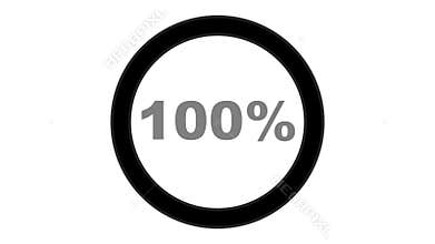 neon 100 percent loading circle