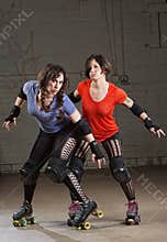 Serious Roller Derby Skaters