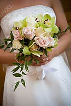 Wedding bouquet flower arrangement