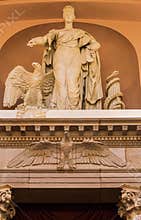 Congress Library Statue Justice Washington