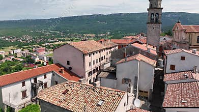 ancient hill town of Buzet on the Istrian peninsula, Croatia