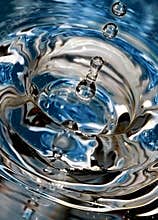 Blue drops.