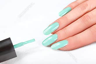 Nail Polish. Manicure. Beauty hands. Stylish Colorful Nails