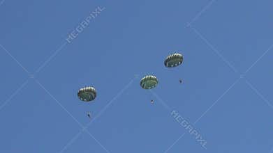 World War II era parachutes
