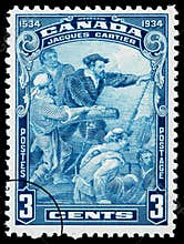 Jacques Cartier Postage Stamp