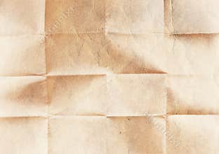 Old folded paper texture