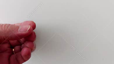Unwashed Fingernails with Crumbs- Authentic Skin Texture
