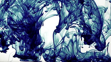 Abstract Colorful Ink in Underwater