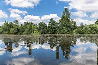 Serpentine lake in Hyde Park, London